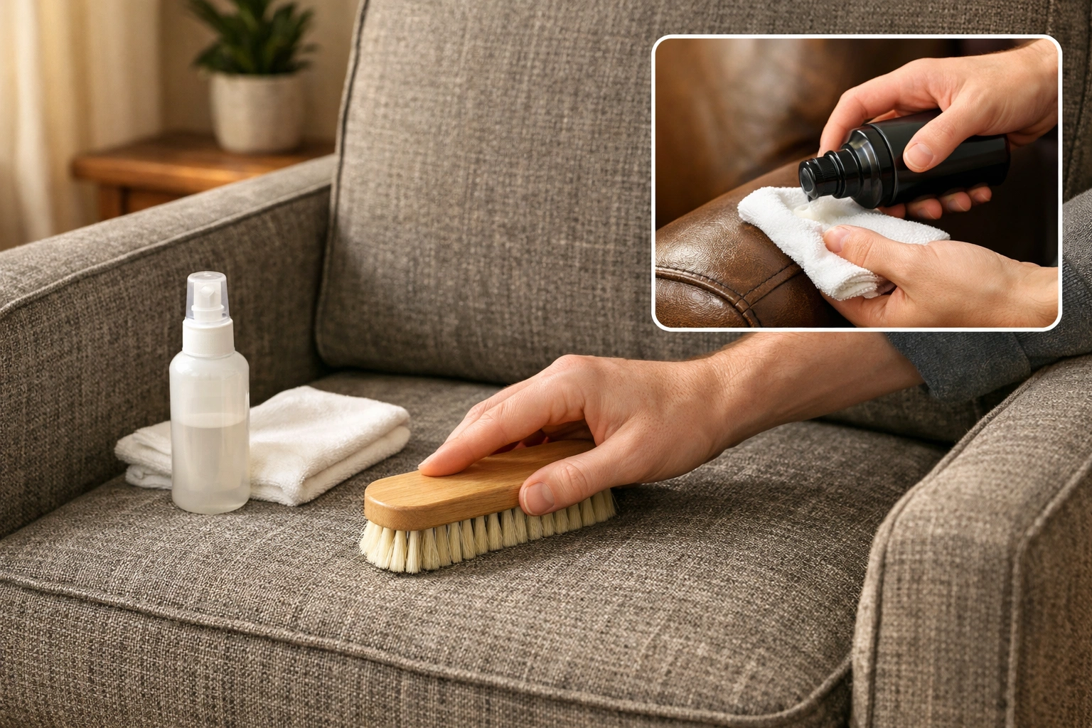 Cleaning and caring for a 1 seater sofa: vacuuming, conditioning, rotating cushions