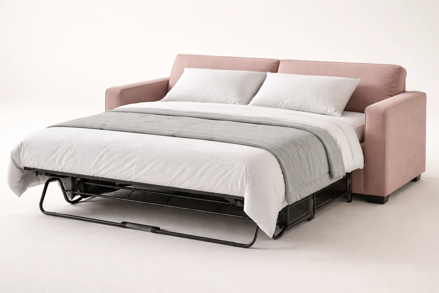 3 seater sleeper sofa with bed pulled out