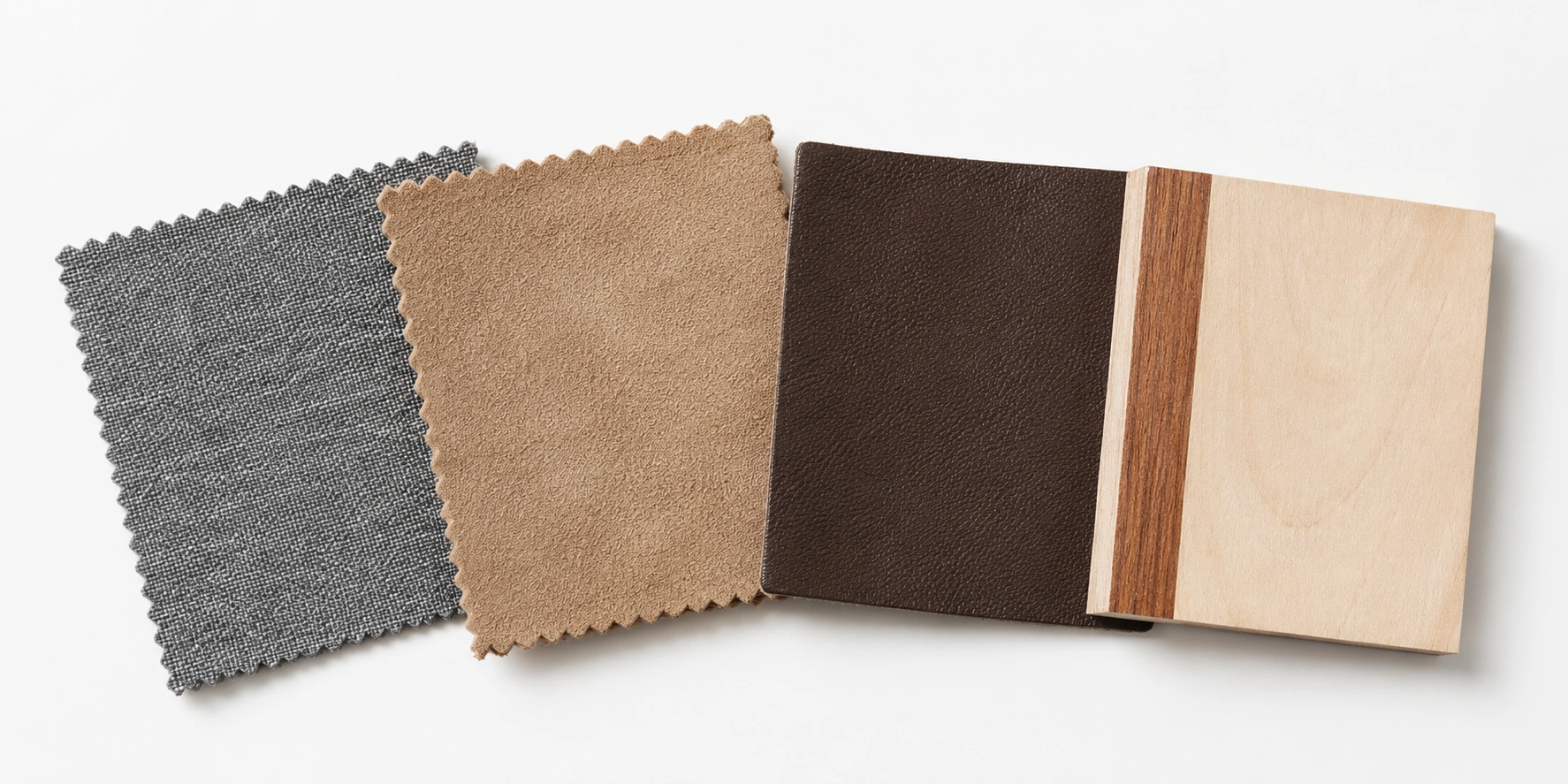 Affordable sofa materials including microfiber polyester and plywood