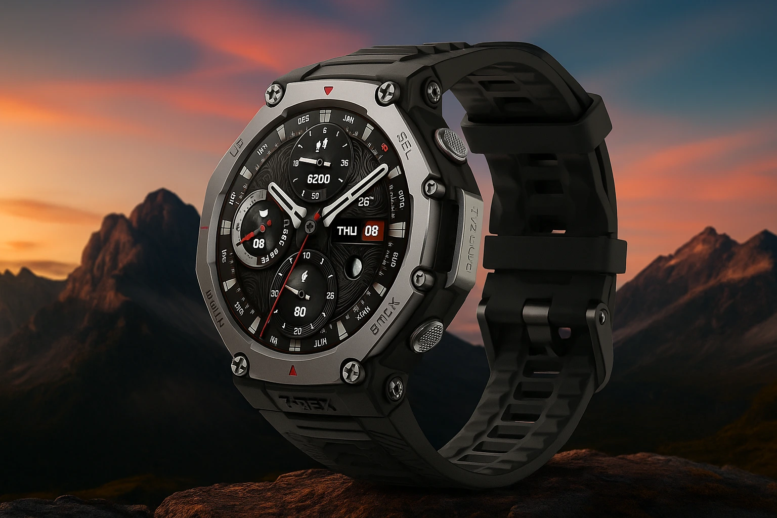 Amazfit T Rex 3 Outdoor Smart Watch 48Mm Amoled Display