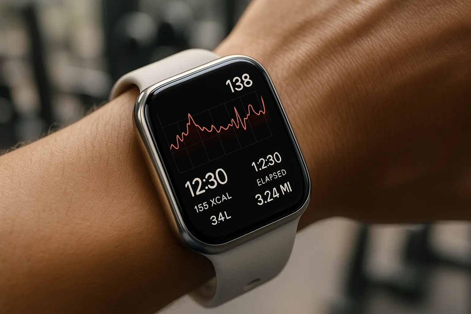 Apple Watch Series showing fitness tracking