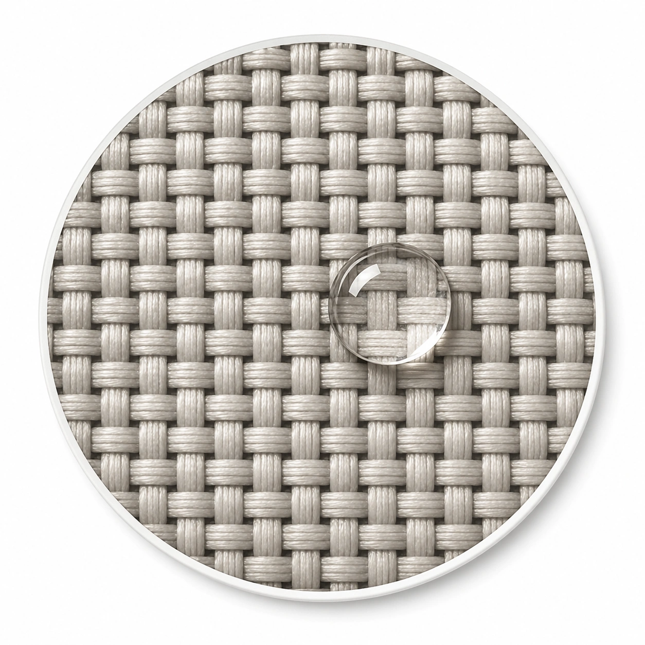 Durable polyester sofa fabric closeup