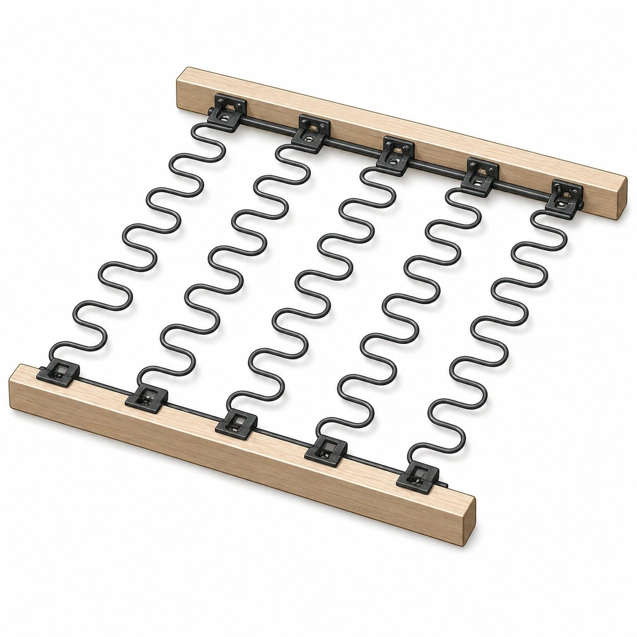 Serpentine spring sofa suspension system