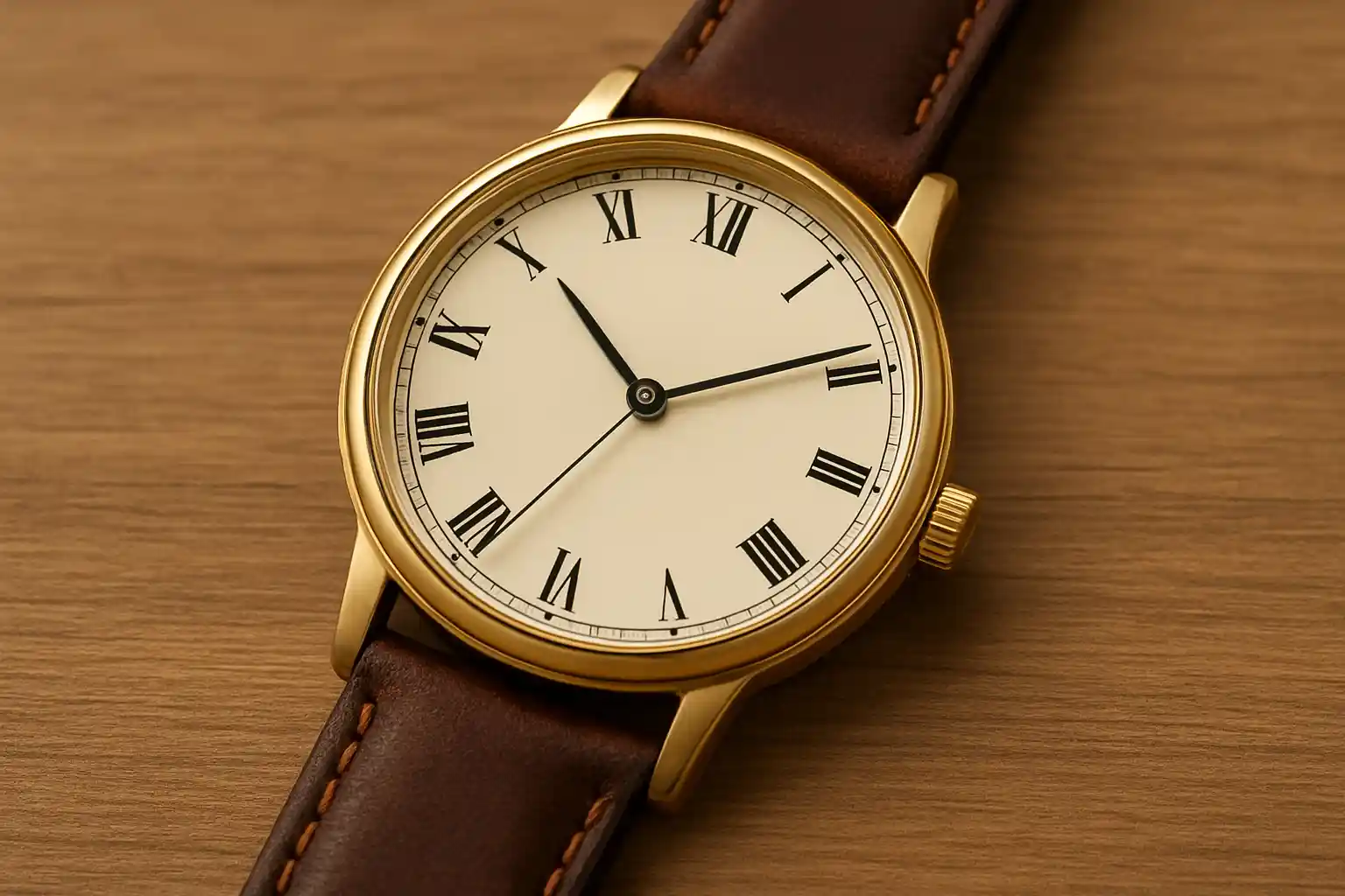 Classic professional analog luxury watch