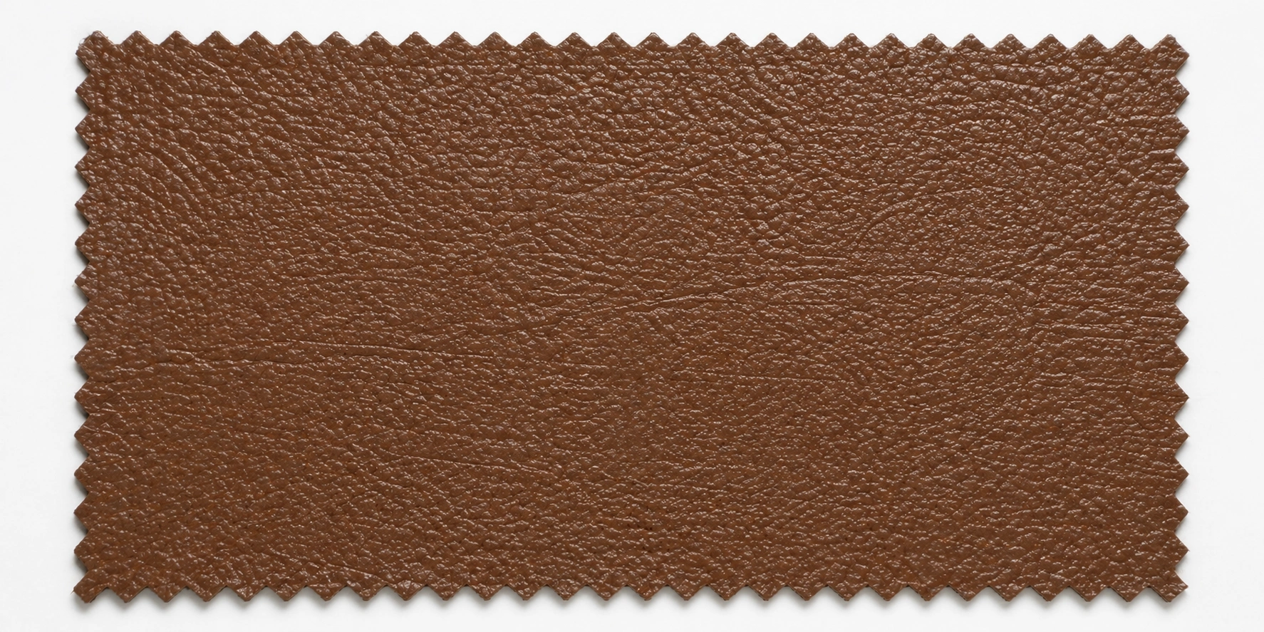 Corrected grain leather sample with embossed pattern
