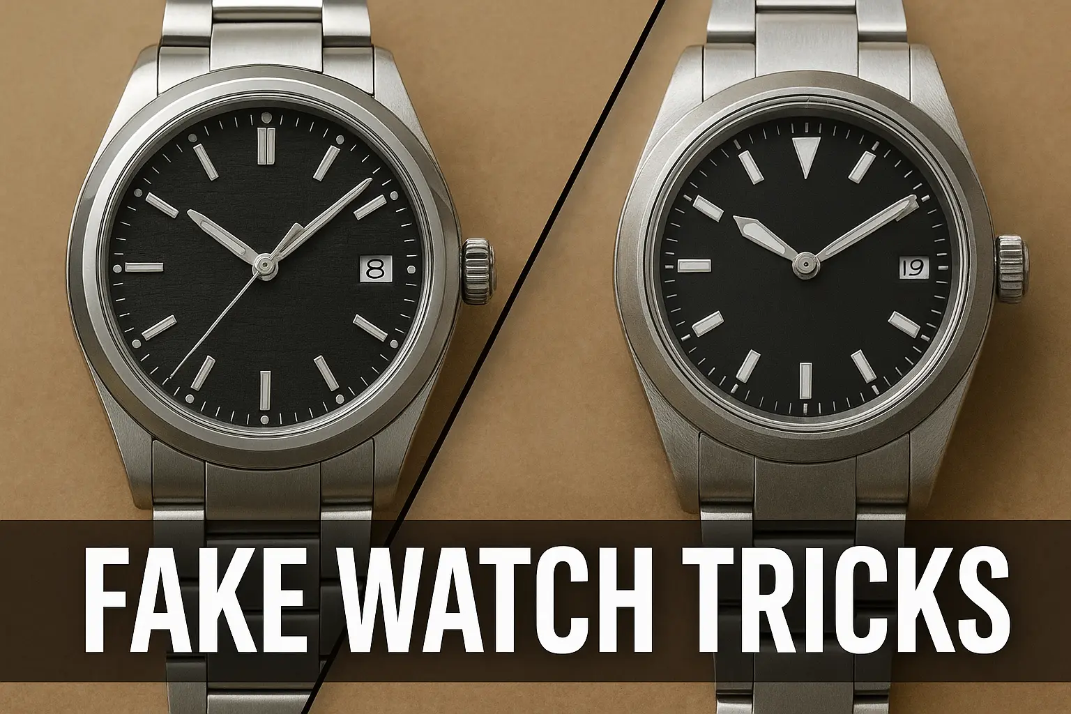 Common fake watch deception techniques