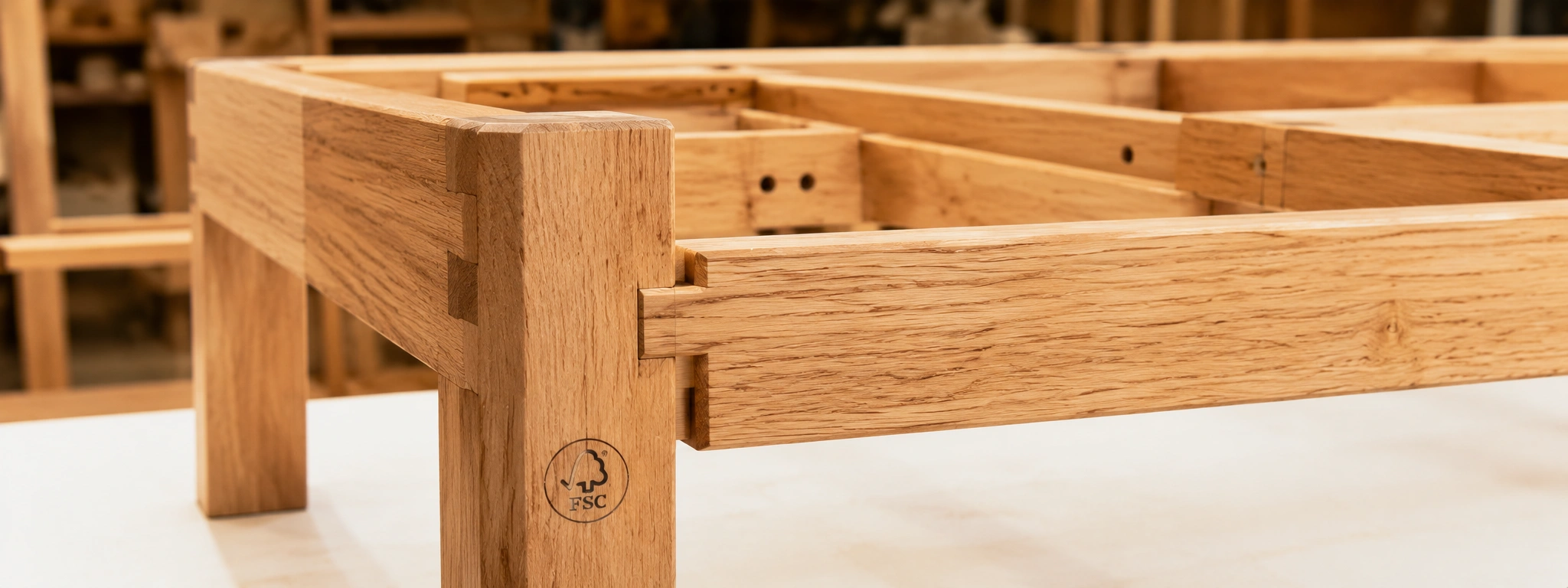 FSC certified wood sofa frame construction