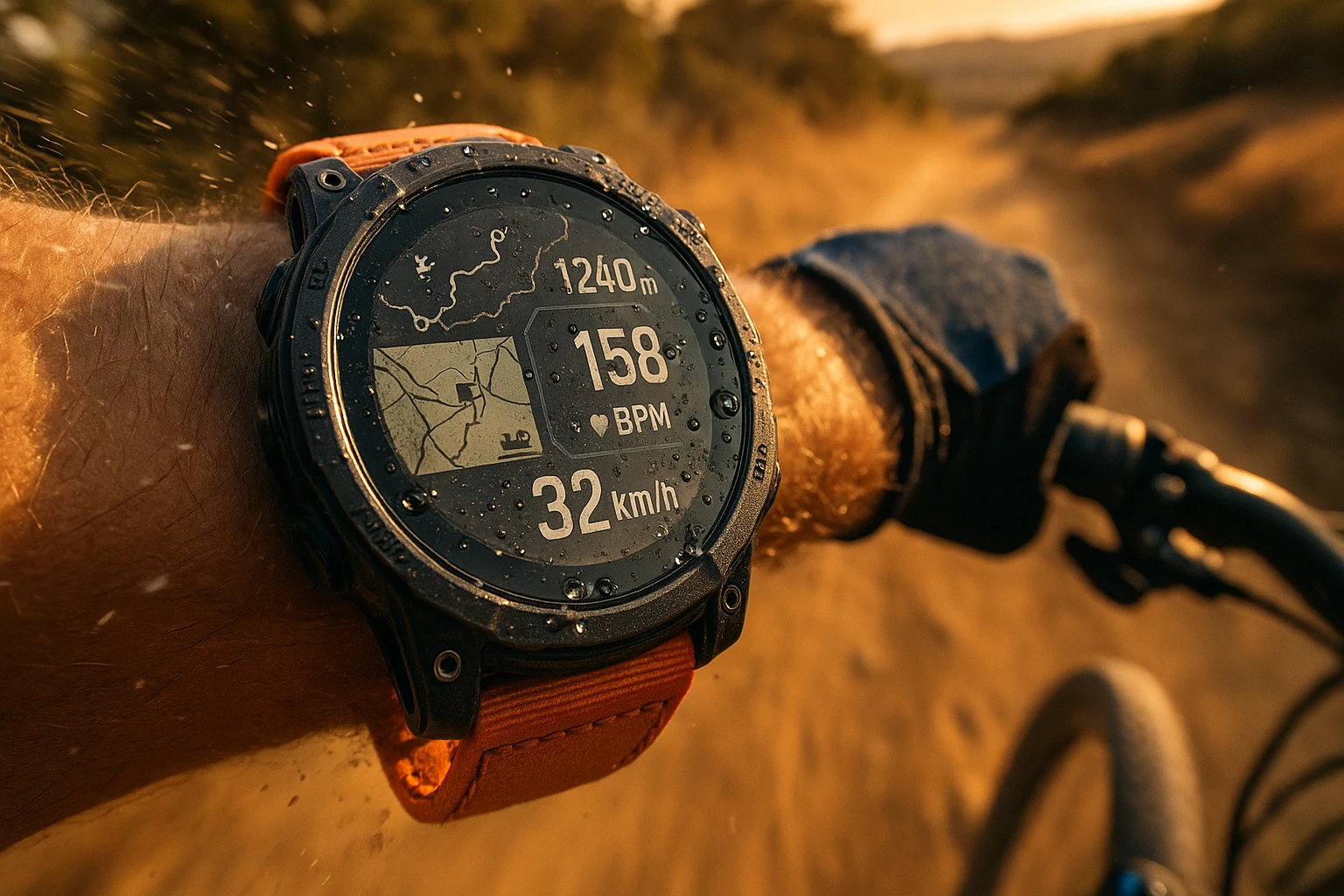 Garmin sports watch with GPS tracking