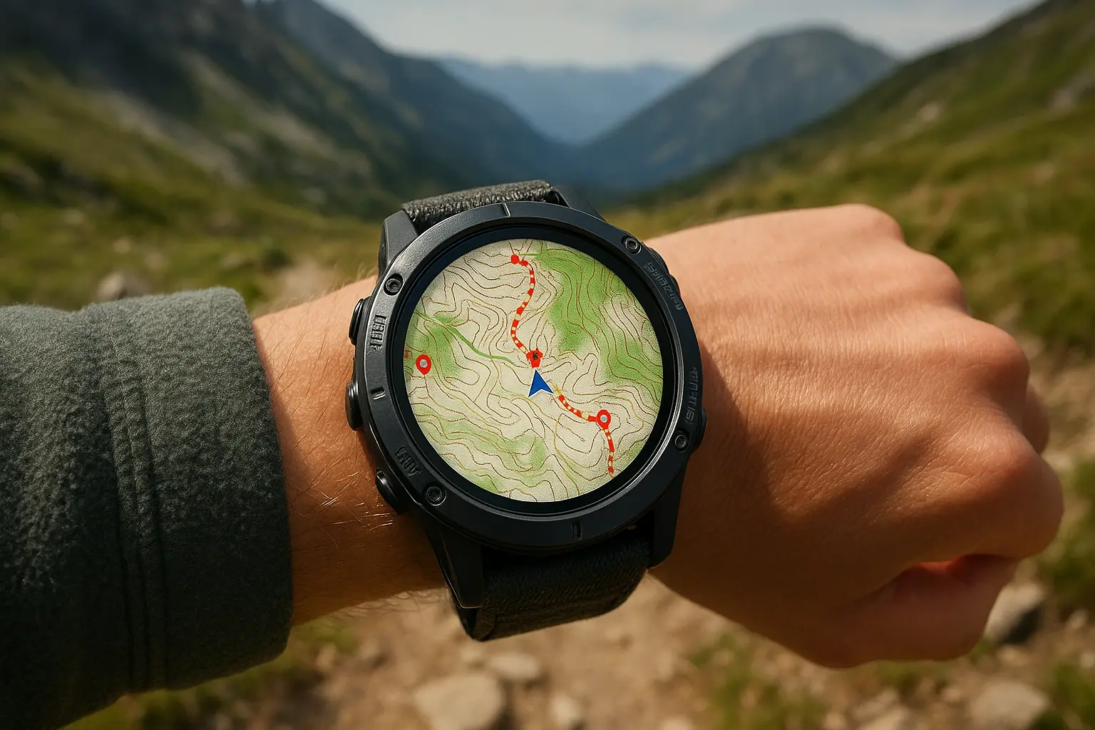 GPS navigation on adventure watches