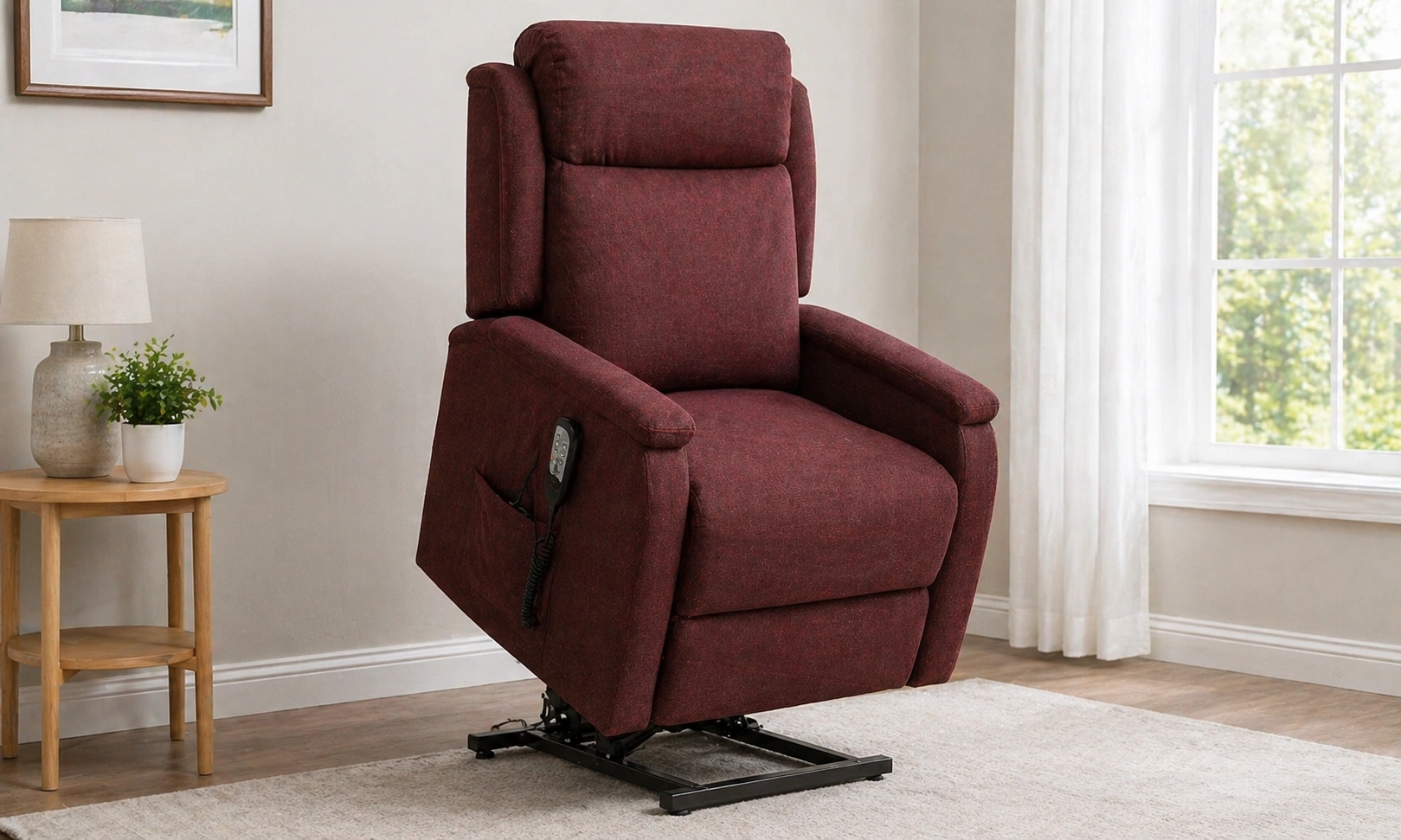 Lift chair recliner sofa designed for seniors with easy stand assist mechanism