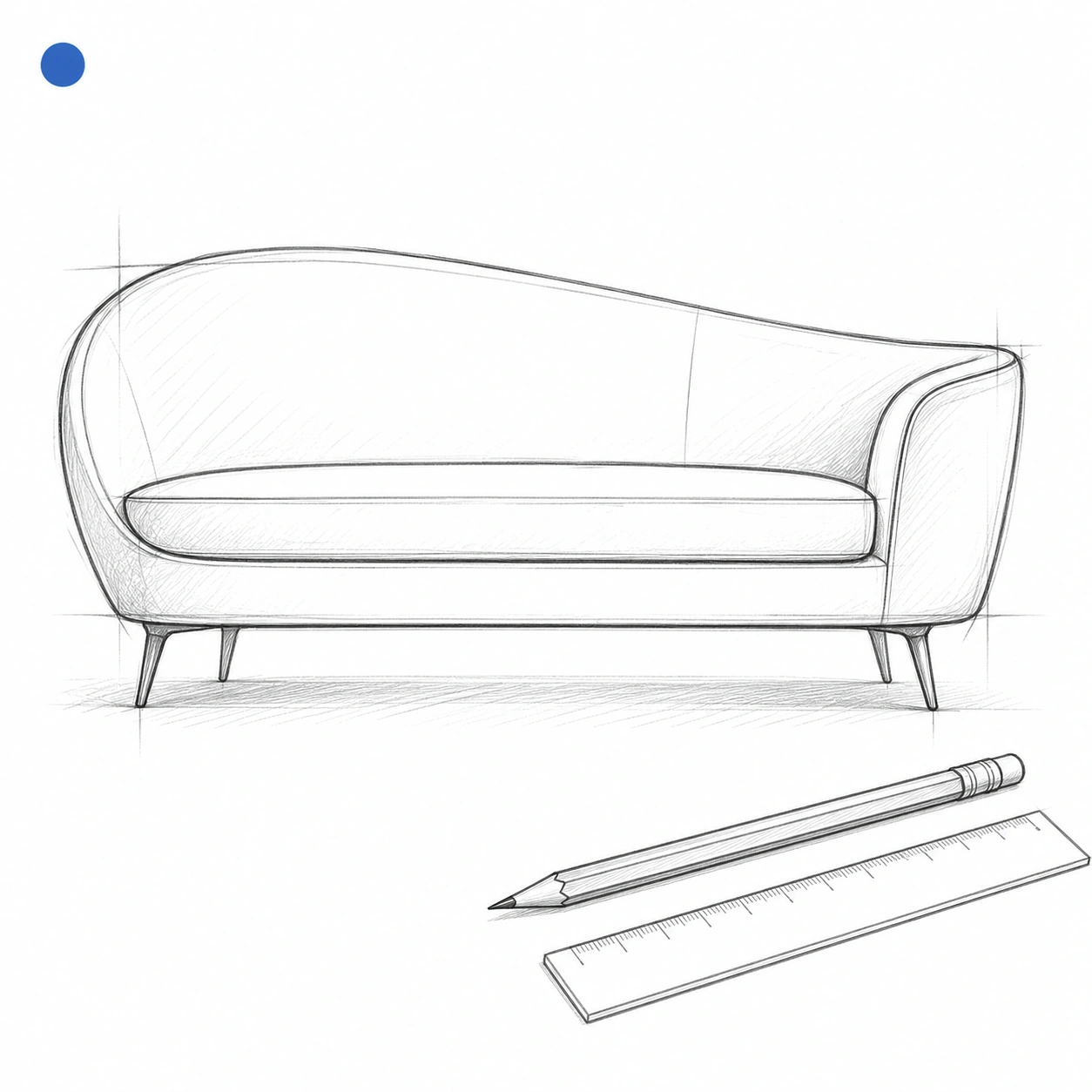 Designer sofa sketch