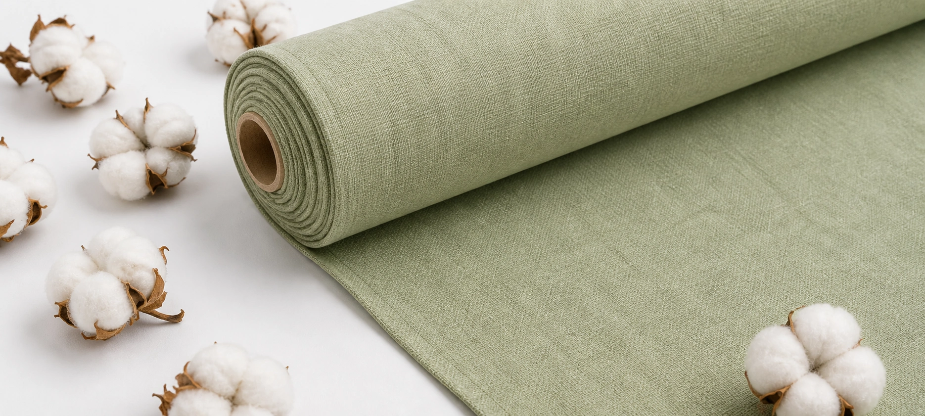 Organic cotton upholstery fabric for sustainable sofa