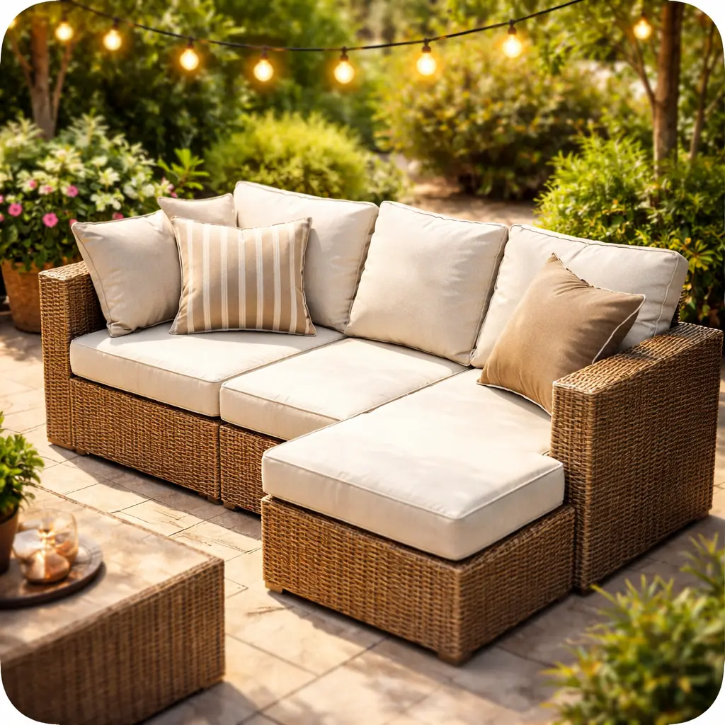 Outdoor patio sofa