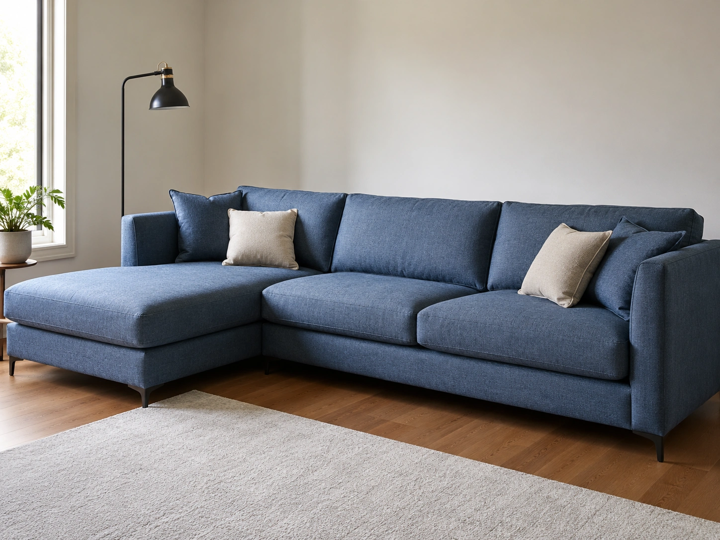 Sectional sofa in living room