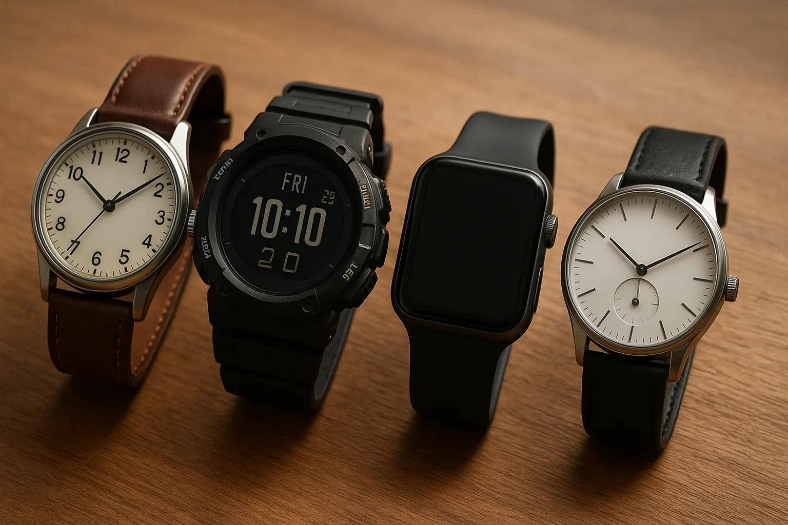 Different Types of Watches - Analog Digital Smartwatch and Hybrid Comparison